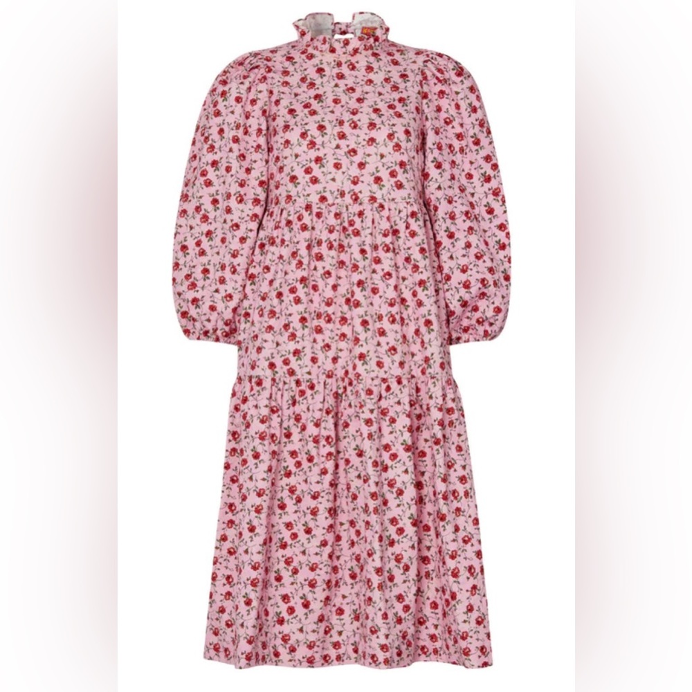 Kitri x Jessie Bush Pink Midi Floral Dress🌹🌸